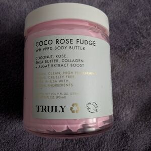 TRULY Coco Rose Fudge Whipped Body Butter - Pink Brand New